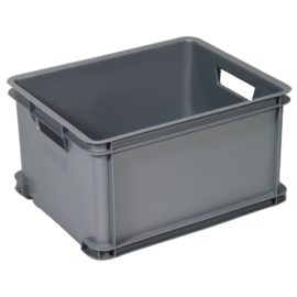 Oppbevaringsboks Unibox L 30L grå