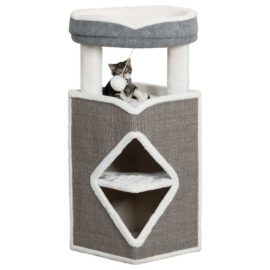 Kattetårn Arma grå blå og hvit