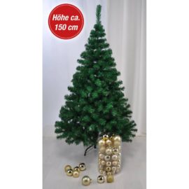 Juletre med metallstativ grønn 150 cm