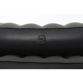 Oppblåsbar luftseng 3-i-1 svart og grå 188x99x25 cm