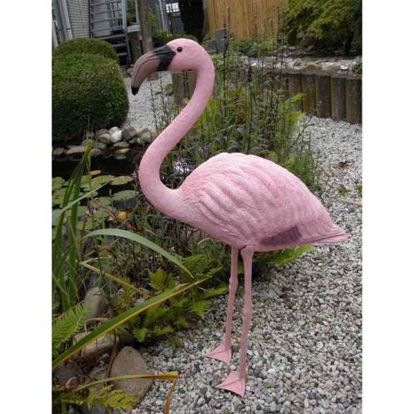 Flamingo dekorasjon til hagedam plast