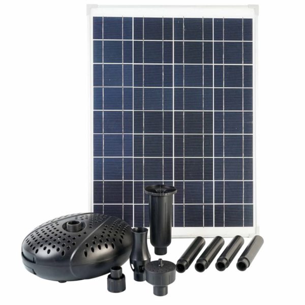 SolarMax 2500 sett med solpanel og pumpe