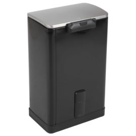 Pedalbøtte E-Cube 40 L matt svart