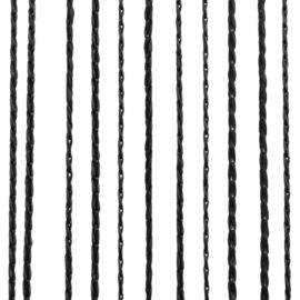 Trådgardiner 2 stk 140×250 cm svart