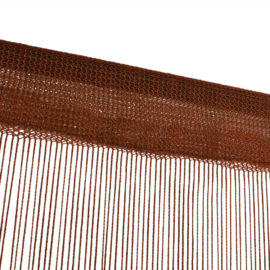 Trådgardiner 2 stk 140×250 cm brun
