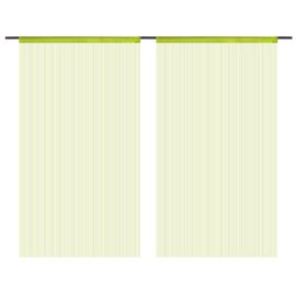 Trådgardiner 2 stk 100×250 cm grønn
