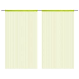 Trådgardiner 2 stk 140×250 cm grønn