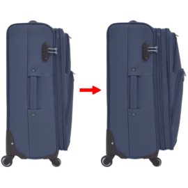 Mykt koffertsett i 3 deler marineblå