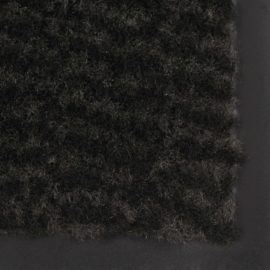 Støvkontroll dørmatte rektangulær tuftet 90×150 cm svart