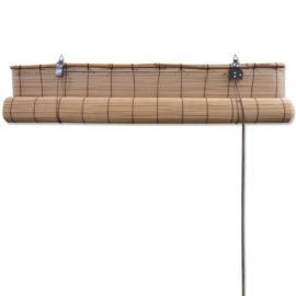 Rullegardin bambus 100×220 cm brun