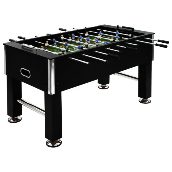 Fotballbord stål 60 kg 140×74,5×87,5 cm svart