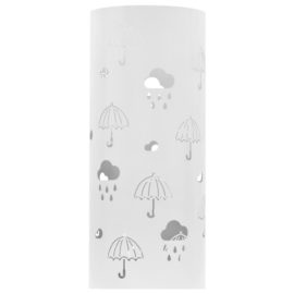 Paraplystativ paraplyer stål hvit