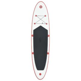 Oppblåsbart padlebrettsett rød og hvit