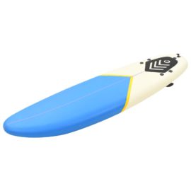 Surfebrett blå og kremhvit 170 cm