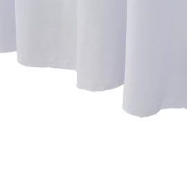 Elastisk bordduk med skjørt 2 stk 120×60,5×74 cm hvit
