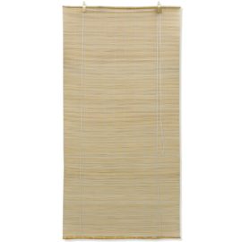Rullegardiner naturlig bambus 80 x 160 cm