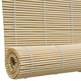 Rullegardiner naturlig bambus 80 x 160 cm