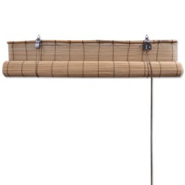 Rullegardiner brun bambus 80 x 160 cm