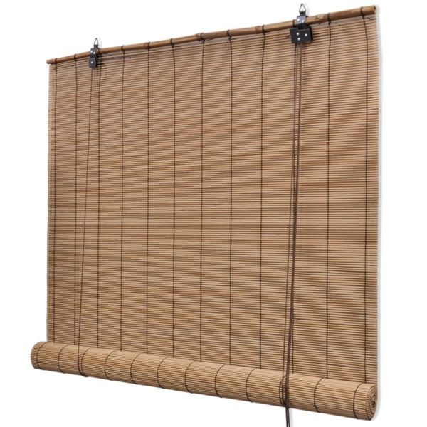 Rullegardiner brun bambus 120 x 220 cm