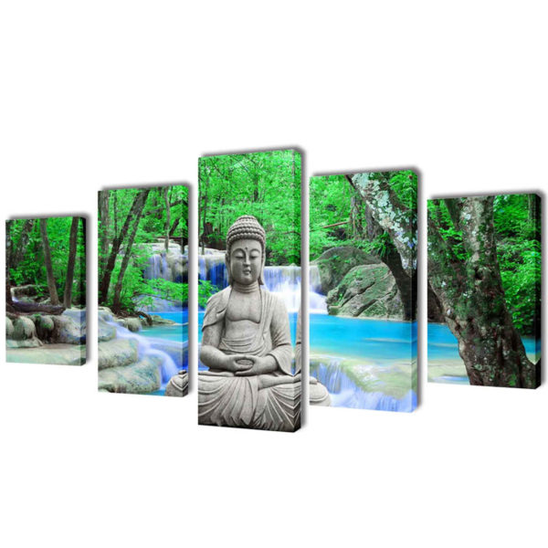 Flerdelt Veggdekorasjon Buddha 200 x 100 cm