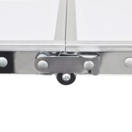 campingbord høydejusterbar aluminium 180 x 60 cm