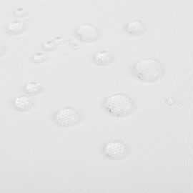 Hvite bordduker 130 x 130 cm
