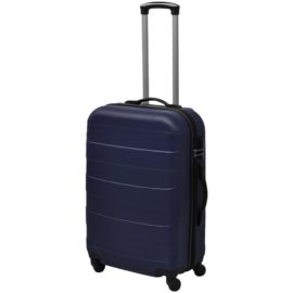 Hard koffertsett 3 stk blå 45,5/55/66 cm
