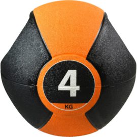 Medisinball med håndtak 4 kg oransje
