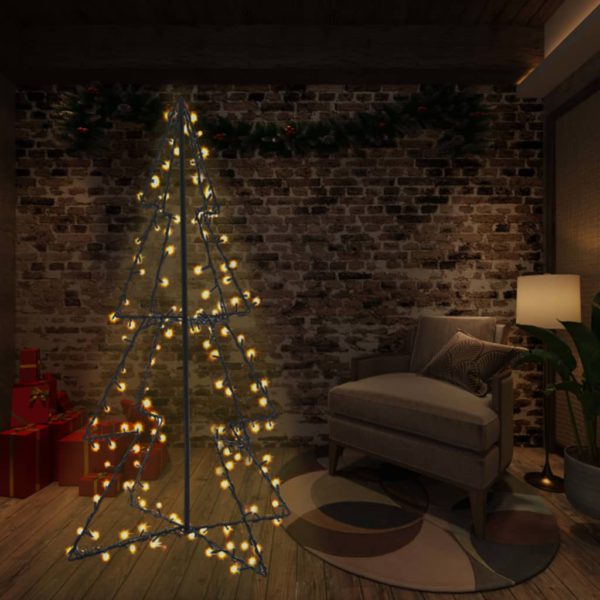 Juletre kjegle 240 LED innendørs og utendørs 115×150 cm