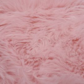 Teppe 60×90 cm kunstig saueskinn rosa