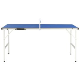 Bordtennisbord med nett 152x76x66 cm blå