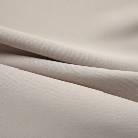 Lystette gardiner med metallringer 2 stk beige 140×245 cm