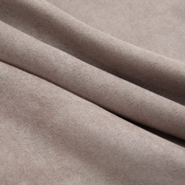 Lystette gardiner med metallringer 2 stk gråbrun 140×175 cm