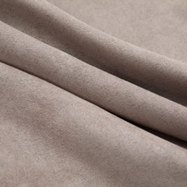 Lystette gardiner med metallringer 2 stk gråbrun 140×245 cm