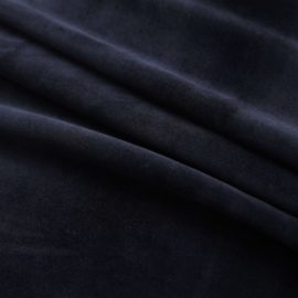 Lystette gardiner med ringer 2 stk fløyel svart 140×245 cm