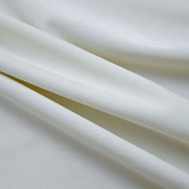 Lystette gardiner med ringer 2 stk fløyel kremhvit 140×245 cm