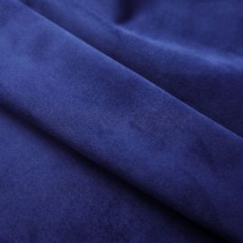 Lystette gardiner med ringer 2 stk fløyel mørkeblå 140×175 cm
