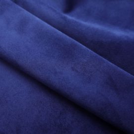 Lystette gardiner med ringer 2 stk fløyel mørkeblå 140×225 cm