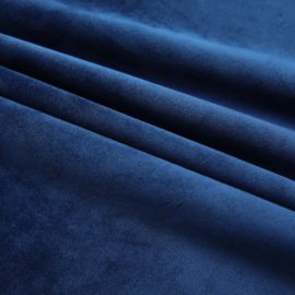 Lystette gardiner med kroker 2 stk fløyel mørkeblå 140×245 cm