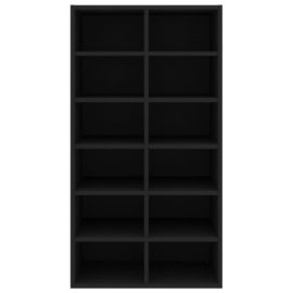 Skohylle svart 54x34x100,5 cm konstruert tre