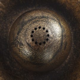 Fuglebad med fontene bronse 50×91 cm plast