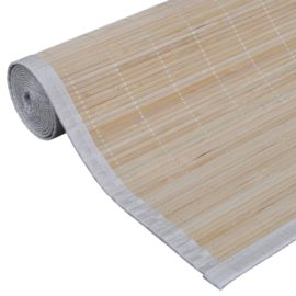 Tepper i naturlig bambus rektangulær 4 stk 120×180 cm