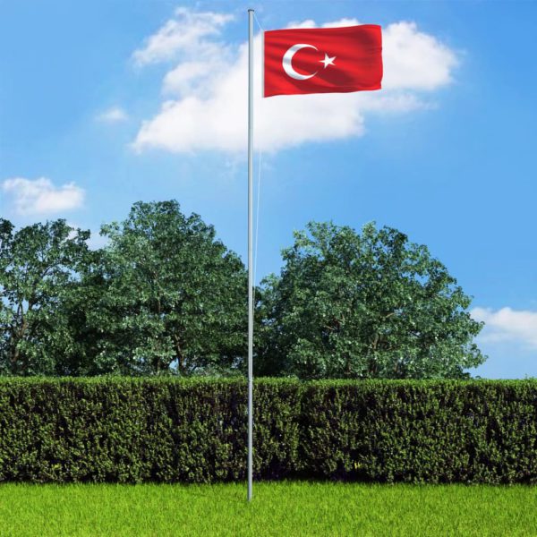 Tyrkisk flagg 90×150 cm