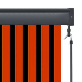 Utendørs rullegardin 100×250 cm oransje og brun