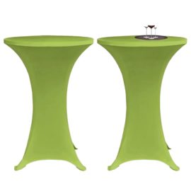 Elastisk bordduk 4 stk 80 cm grønn