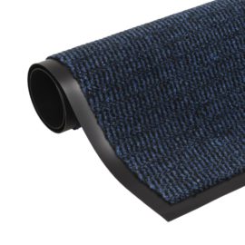 Støvkontroll dørmatter 2 stk rektangulær tuftet 40×60 cm blå