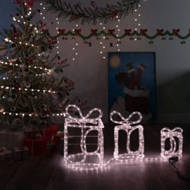 Julepynt gaveesker med 180 lysdioder innendørs utendørs