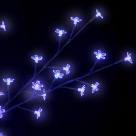 Juletre 1200 lysdioder blått lys kirsebærblomst 400 cm