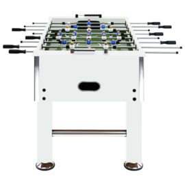 Fotballbord stål 60 kg 140×74,5×87,5 cm hvit