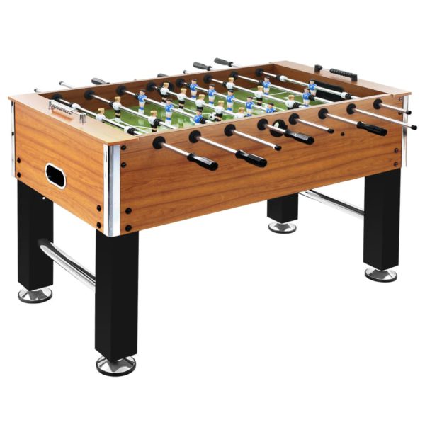 Fotballbord stål 60 kg 140×74,5×87,5 cm lysebrun og svart
